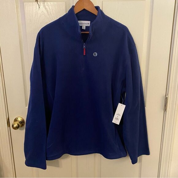 Saddlebred Men's Blue Pullover Fleece - Picture 1 of 5